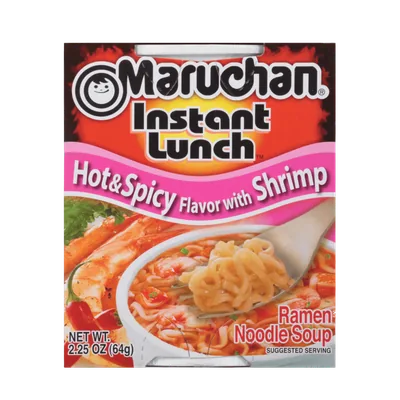 Maruchan Instant Lunch Ramen Noodles, Hot & Spicy Shrimp Flavor