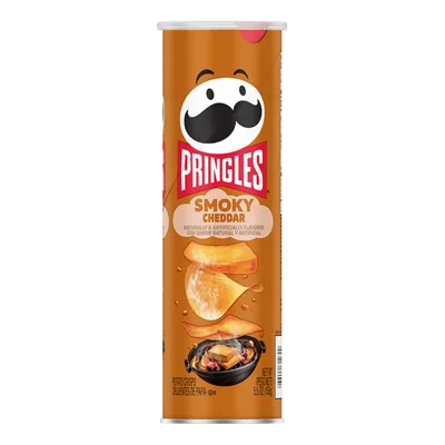 Pringles Smoky Cheddar Potato Crisps Chips, Lunch Snacks
