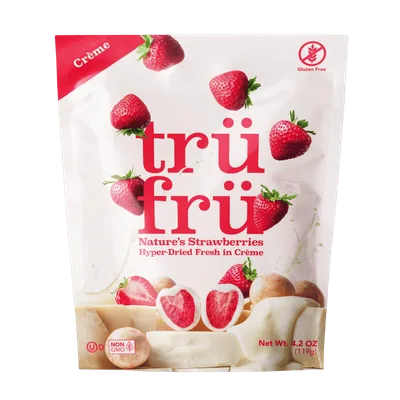 Trufru Fresas deshidratadas cubiertas de chocolate blanco